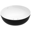 Villeroy & Boch Artis opzetwastafel rond Ø43x12.5cm zonder kraangat zonder overloop coal black SW68817