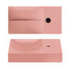 Clou Vale fontein 38 cm met kraangat rechts mat roze keramiek SW809545