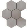 Ragno Rewind Vloer- en wandtegel hexagon 18x21cm 9.5mm R9 porcellanato Peltro SW24139