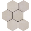 Ragno Rewind Vloer- en wandtegel hexagon 18x21cm 9.5mm R9 porcellanato Polvere SW24187