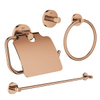 GROHE Essentials accessoireset 4-delig met handdoekring, handdoekhouder, handdoekhaak en toiletrolhouder met klep warm sunset SW529118