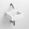 Clou Flush 1 fonteinset 28x27x9cm zonder kraangat met plug Keramiek Wit inclusief kraan en sifon chroom SW732256