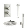 Crosswater MPRO inbouw douche set met 30cm regendouche plafondmontage handdoucheset RVS SW111024