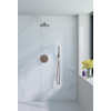 Fortifura Calvi inbouw Regendoucheset - rond - thermostatisch - wandarm - 25cm hoofddouche - staaf handdouche - gladde slang - Geborsteld koper PVD (Koper) SW1244330