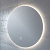 Adema Circle badkamerspiegel rond diameter 80cm met indirecte LED verlichting met spiegelverwarming en touch schakelaar TWEEDEKANS OUT5573