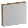 BRAUER Impress spiegelkast - 80x70x15cm - zonder verlichting - 2 dubbelzijdige spiegeldeuren - Honey SW1199071