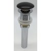 Royal plaza keramische click plug voor wastafel-fontein mat zwart SW205931