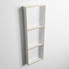 MONDIAZ EASY Nis - 89.5x29.5cm - geschikt voor in- of opbouw - 3 vakken - kleur Oro | Talc SW1017071