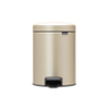 Brabantia NewIcon Pedaalemmer - 5 liter - kunststof binnenemmer - Champagne SW538282