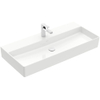 Villeroy & Boch Memento 2.0 wastafel voor handdoekhouders 100x47cm zonder overloop 1 kraangat ceramic+ wit SW358460