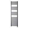 Sanicare electrische design radiator 172 x 60 cm. Gun metal met thermostaat chroom (rechtsonder) SW1000709