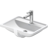 Duravit Starck 3 inbouwwastafel - 52.5x40cm - 1 kraangat - met overloop - wit 0313866