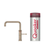 Quooker Classic Fusion Square kokendwaterkraan - draaibare uitloop - PRO3 reservoir - Warm / kokend water - Messing patina SW769504