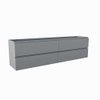 Mondiaz HAY wastafelonderkast - 180x40x50cm - 4 lades - uitsparing links - softclose - Plata SW1016179