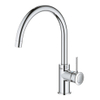 GROHE BauClassic Keukenkraan - hoog - draaibare uitloop - chroom SW225314