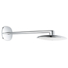 GROHE Rainshower Mono 360 Hoofddouche - 36.1x22cm - 1 straalsoort - wandarm 45cm - moon white/chroom SW97596