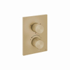 Crosswater 3ONE6 Inbouwthermostaat - thermostatisch - 3 functies - met inbouwdeel - geborsteld messing SW955770