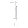 GROHE Tempesta Cosmopolitan Regendoucheset opbouw - hoofddouche 25cm - handdouche rond - thermostatisch - chroom SW490418