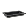 Forzalaqua Nova wastafel 60.5x51.5x9.5cm Rechthoek 1 kraangat Natuursteen Graniet gezoet SW369937