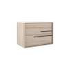 Adema Prime Essential Wastafelonderkast - 99.5x55x45.5cm - 2 lades - Standaard greep - MDF - beech (hout) SW892668