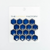 SAMPLE The Mosaic Factory Barcelona mozaiëktegel 2,3x2,6x0,5cm hexagon geglazuurd porselein wand bekleding voor binnen en buiten vorstbestendig glanzend cobalt blauw SW862000