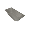 Xenz Robijn Inbouwbad - 190x90cm - inhoud 320L - met afvoer - Cement SW378351