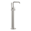 GROHE Essence New Afbouwdeel vrijstaande badkraan - omstel - draaibare uitloop 27.7cm - handdouche - doucheslang - supersteel SW73258