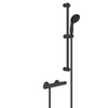 Grohe Precision Start Douchekraan - glijstang - handdouche - thermostatisch - 60cm - mat zwart SW968297
