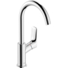 Hansgrohe Logiss wastafelkraan 210 met hoge 120° draaibare uitloop met waste chroom 0605655