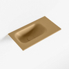 Mondiaz EDEN Fontein - 40x23x0.9cm - wasbak Links - zonder kraangaten - voor toiletmeubel - Solid surface - Oro SW1025725