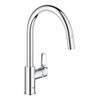 Grohe Start Loop Keukenkraan - 1-gats - hoge draaibare uittrekbare uitloop- voorsprong 21.5cm - open greep - chroom SW924749