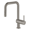GROHE Minta Keukenkraan - hoog - draaibare/uittrekbare u uitloop - 2 straalsoorten - hard graphite geborsteld SW354697