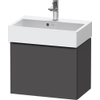 Duravit D-Neo wastafelonderkast 58.4x44x37.2cm 1 lade met softclose Grafiet Mat SW640749