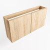 Mondiaz FOWY fonteinonderkast - 100x22x50cm - 2 deuren - push to open - softclose - Washed Oak SW1016882