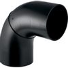 Geberit afvoer PE fitting bocht 90° grote radius 200 SW30248