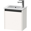Duravit Ketho 2 fonteinkast met 1 deur 41x29.2x44cm links, met greep antraciet wit supermat SW772741