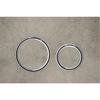 Geberit Sigma50 bedieningsplaat - 2-toets spoeling - rond - chroom/betonlook SW420191