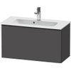 Duravit D-Neo wastafelonderkast 81x44x37.2cm 1 lade Grafiet Mat SW640831