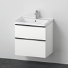 Duravit D-Neo meubelset m. wastafelonderbouwkast m. 2 laden m. softclose 65x20x48cm incl. wastafel wit mat SW641977