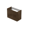 INK Fineer Fonteinonderkast - 36x18x27cm - greeploos - 1 deur - links en rechtsdraaiend - MDF Fineer Chocolate SW493394
