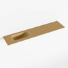 Mondiaz EDEN Fontein - 100x23x0.9cm - wasbak Links - zonder kraangaten - voor toiletmeubel - Solid surface - Oro SW1025842