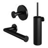 Brauer Black Edition Toilet Accessoireset - 3-delig - mat zwart SW1164578