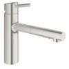 GROHE Concetto Keukenkraan - uittrekbare uitloop - 2 straalsoorten - supersteel geborsteld 0467944