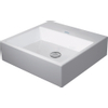 Duravit Vero Air opbouwwastafel geslepen en rugzijde geglazuurd zonder kraangat zonder overloop 50x47cm met WonderGliss wit SW157039