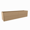Mondiaz TENCE wastafelonderkast - 200x45x50cm - 4 lades - uitsparing links en rechts - push to open - softclose - Oro SW1016477