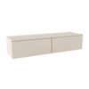 MONDIAZ ALAN MODULE SMALL Wastafelonderkast - 140x41x30cm - 2 lades - push to open - MDF - Linen mat SW645719