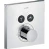 AXOR Showerselect square afdekset thermostaat met stopkraan voor 2 functies chroom GA34498