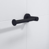 FugaFlow Efficiente Acces Toiletrolhouder - zonder klep - rond - mat zwart SW1123491