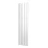 Plieger Cavallino Retto designradiator verticaal dubbel middenaansluiting 1800x450mm 1162W mat wit 7253034