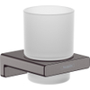 Hansgrohe Addstoris glashouder met glas brushed black chroom SW651570